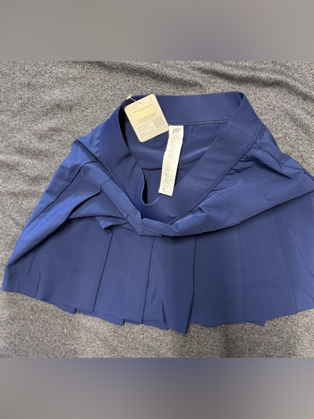 Fabletics Navy Blue Pleated Athletic Skirt